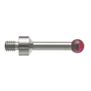 Kulka rubinowa M4, trzon ze stali nierdzewnej, śr. 5 mm, dł. 20 mm, efektywna długość robocza 15,89 mm