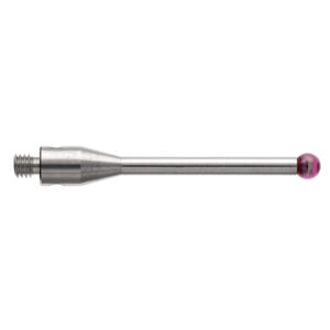 Kulka rubinowa M2, trzon ze stali nierdzewnej, śr. 2 mm, dł. 20 mm