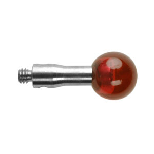 Kulka rubinowa M2, trzon ze stali nierdzewnej, śr. 6 mm, dł. 10 mm, efektywna długość robocza 10 mm
