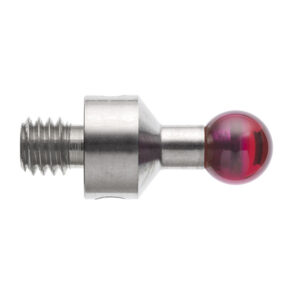 Kulka rubinowa M4, trzon ze stali nierdzewnej, śr. 5 mm, dł. 10 mm