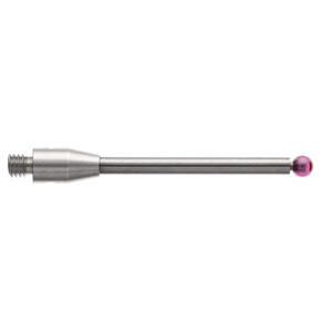 Kulka rubinowa M3, trzon z węglika wolframu, śr. 2,5 mm, dł. 30,1 mm, efektywna długość robocza 22,6 mm