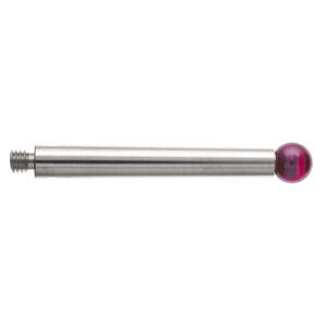 Kulka rubinowa M3, trzon ze stali nierdzewnej, śr. 5 mm, dł. 31,1 mm, efektywna długość robocza 31,1 mm