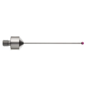 Kulka rubinowa M5, trzon z węglika wolframu, śr. 2 mm, dł. 50 mm, efektywna długość robocza 41 mm