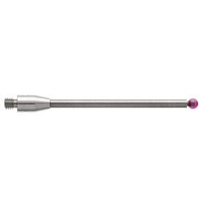 Kulka rubinowa M3, trzon z węglika wolframu, śr. 2,5 mm, dł. 40,2 mm, efektywna długość robocza 32,7 mm