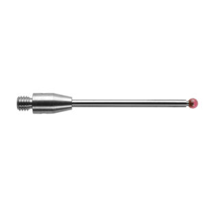 Kulka rubinowa M3, trzon z węglika wolframu, śr. 2 mm, dł. 30 mm, efektywna długość robocza 22,8 mm