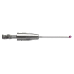 Środek trzpienia gwiazdowego z kulką rubinową M2, trzon z węglika wolframu, śr. 1 mm, dł. 18,5 mm